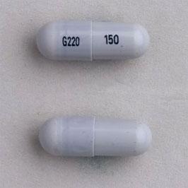 Pill G220 150 White Capsule/Oblong is Lithium Carbonate