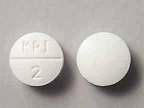 Pill KPI 2 White Round is Acetaminophen and Hydrocodone Bitartrate