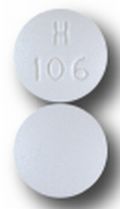 Hydroxyzine hydrochloride 25 mg H 106