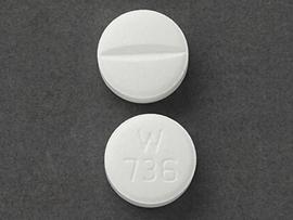 Metoprolol succinate extended release 100 mg W 736