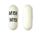 Pill M159 M159 White Capsule/Oblong is Didanosine Delayed Release