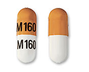 Pill M160 M160 Yellow & White Capsule-shape is Didanosine Delayed Release