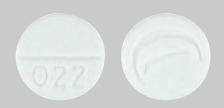 Alprazolam (orally disintegrating) 0.5 mg Logo 022