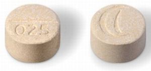 Alprazolam (orally disintegrating) 2 mg Logo 025