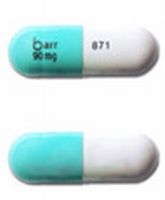 Fluoxetine hydrochloride delayed release (once-weekly) 90 mg barr 90 mg 871
