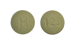 Pill H 123 Green Round is Ropinirole Hydrochloride