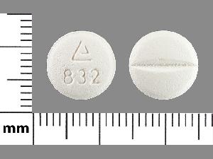 Metoprolol succinate extended-release 100 mg Logo 832