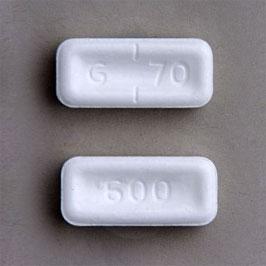 Pill G70 600 White Rectangle is Theophylline Extended-Release