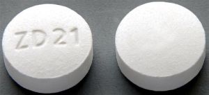 Pill ZD 21 White Round is Risperidone (Orally Disintegrating)