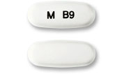 Pill M B9 White Oval is Bupropion Hydrochloride Extended Release (XL)