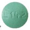 Pill L142 Green Round is Losartan Potassium