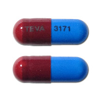 TEVA 3171 Pill (Red/Blue/Capsule-shape) - Pill Identifier - Drugs.com