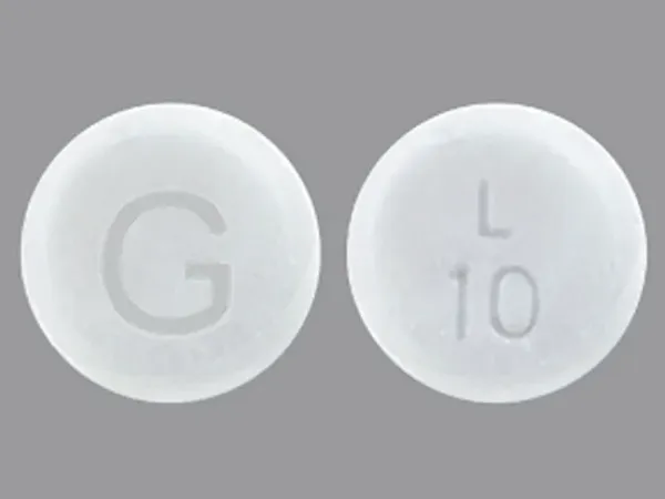 Pill G L 10 White Round is Loratadine