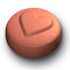 Pill Heart Peach Round is Aspirin Enteric Coated