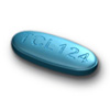 Pill TCL 124 Blue Elliptical/Oval is Diphenhydramine Hydrochloride and Phenylephrine Hydrochloride