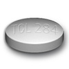 Pill TCL 284 White Oval is Guaifenesin and Phenylephrine Hydrochloride