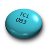 Pill TCL 083 Blue Round is Sennosides (sugar coated)