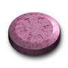 Pill TCL 121 Peach Round is Bismuth Subsalicylate (chewable)