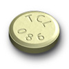 Pill TCL 086 Yellow Round is Meclizine Hydrochloride