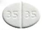 Pill E E 35 35 White Elliptical/Oval is Pramipexole Dihydrochloride