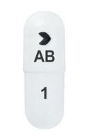 Pill > AB 1 White Capsule/Oblong is Amlodipine Besylate and Benazepril Hydrochloride