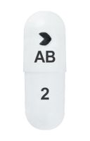 Pill > AB 2 White Capsule-shape is Amlodipine Besylate and Benazepril Hydrochloride