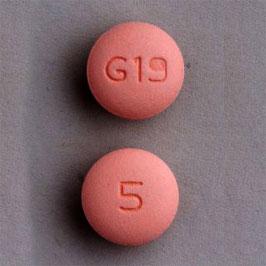 Pill G19 5 Pink Round is Felodipine Extended Release