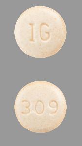 Pill IG 309 Orange Round is Hydralazine Hydrochloride