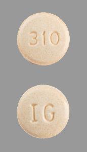 Pill IG 310 Orange Round is Hydralazine Hydrochloride