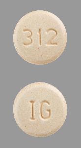 Hydralazine hydrochloride 100 mg IG 312