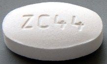 Pill ZC44 White Oval is Pravastatin Sodium