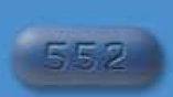 Pill RDY 552 Blue Oval is Valacyclovir Hydrochloride