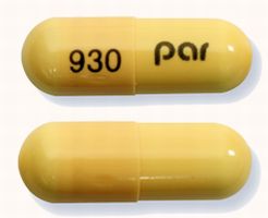 Pill 930 par Peach Capsule/Oblong is Amlodipine Besylate and Benazepril Hydrochloride