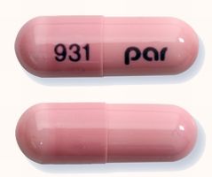 Pill 931 par Pink Capsule/Oblong is Amlodipine Besylate and Benazepril Hydrochloride