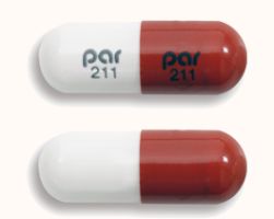 Pill par 211 par 211 Red & White Capsule-shape is Propafenone Hydrochloride Extended Release