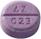 Pill AZ 023 Purple Round is Acetaminophen Children's (chewable)