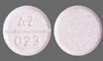 Pill AZ 023 Pink Round is Acetaminophen Children