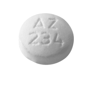 Pill AZ 234 White Round is Acetaminophen