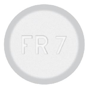 Pill FR 7 White Round is Acetaminophen and Pamabrom