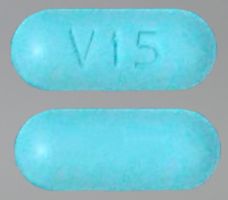 Pill V15 is Acetaminophen PM 500 mg / 25 mg