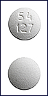 Pill 54 127 White Round is Famciclovir