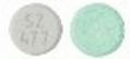 Pill SZ 477 Gray & White Round is Aspirin, Caffeine and Orphenadrine Citrate