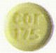 Pill cor 175 Yellow Round is Meloxicam