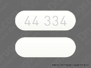 Pill 44 334 White Capsule/Oblong is Extra Strength Headache Relief