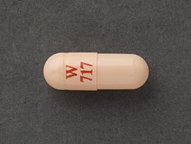 Pill W 717 White Capsule/Oblong is Venlafaxine Hydrochloride Extended Release