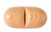 Pill J 232 Orange Oval is Oxcarbazepine