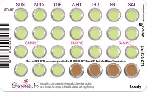 Generess Fe ethinyl estradiol 0.025 mg / norethindrone 0.8 mg (WC 483)