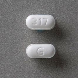 Pill G 317 White Capsule/Oblong is Briellyn