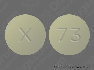 Pill X 73 Yellow Round is Alprazolam Extended Release