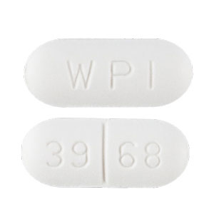 Chlorzoxazone 500 mg WPI 39 68